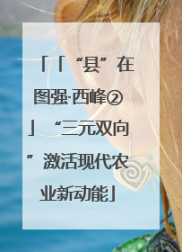 「“县”在图强·西峰②」“三元双向”激活现代农业新动能