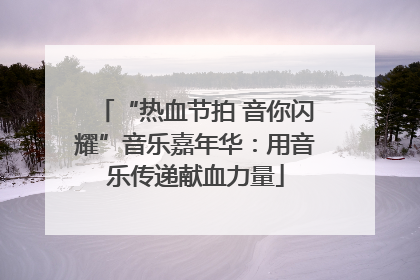 “热血节拍 音你闪耀”音乐嘉年华：用音乐传递献血力量
