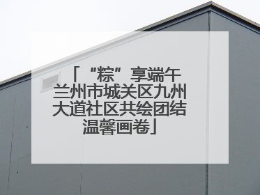 “粽”享端午 兰州市城关区九州大道社区共绘团结温馨画卷