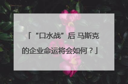 “口水战”后 马斯克的企业命运将会如何？