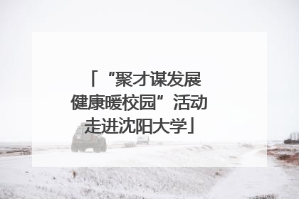 “聚才谋发展 健康暖校园”活动走进沈阳大学