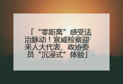 “零距离”感受法治脉动！宣威检察迎来人大代表、政协委员“沉浸式”体验
