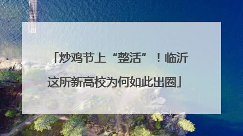 炒鸡节上“整活”！临沂这所新高校为何如此出圈