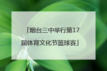烟台三中举行第17届体育文化节篮球赛