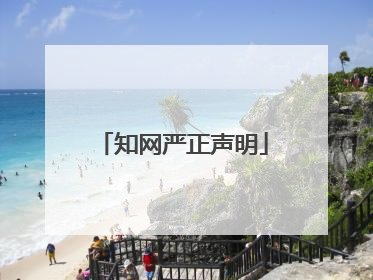 知网严正声明