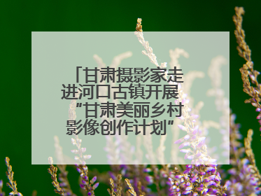 甘肃摄影家走进河口古镇开展“甘肃美丽乡村影像创作计划”系列活动调研