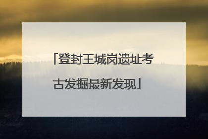 登封王城岗遗址考古发掘最新发现