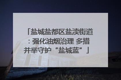 盐城盐都区盐渎街道：强化油烟治理 多措并举守护“盐城蓝”