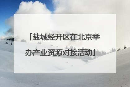 盐城经开区在北京举办产业资源对接活动
