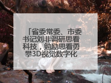 省委常委、市委书记刘非调研思看科技，勉励思看勇攀3D视觉数字化科技高峰