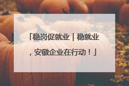 稳岗促就业｜稳就业，安徽企业在行动！