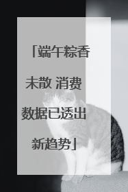 端午粽香未散 消费数据已透出新趋势