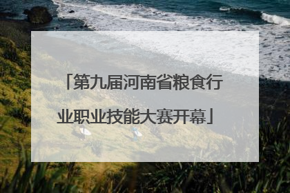 第九届河南省粮食行业职业技能大赛开幕