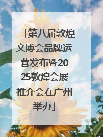 第八届敦煌文博会品牌运营发布暨2025敦煌会展推介会在广州举办
