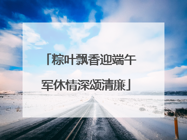 粽叶飘香迎端午 军休情深颂清廉