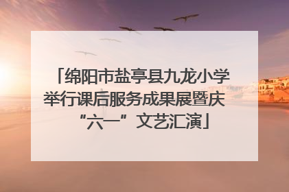 绵阳市盐亭县九龙小学举行课后服务成果展暨庆“六一”文艺汇演
