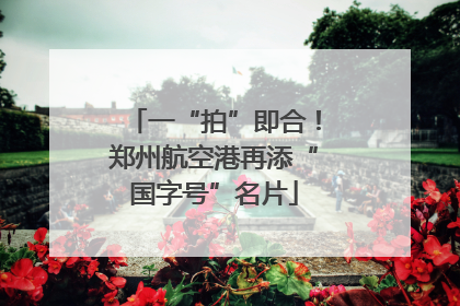 一“拍”即合！郑州航空港再添“国字号”名片