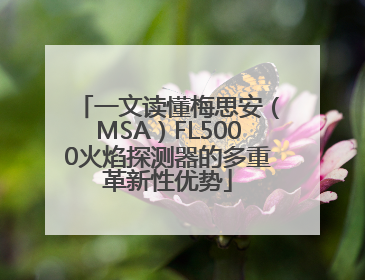 一文读懂梅思安（MSA）FL5000火焰探测器的多重革新性优势