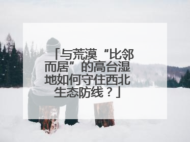 与荒漠“比邻而居”的高台湿地如何守住西北生态防线？