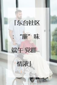 东台社区：“廉”味端午 党群情浓