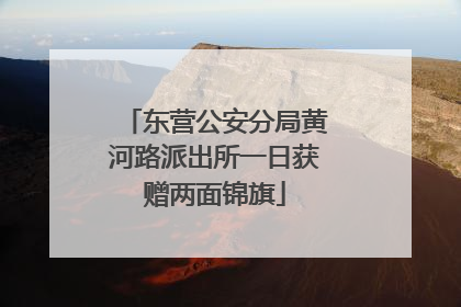 东营公安分局黄河路派出所一日获赠两面锦旗