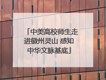 中美高校师生走进徽州灵山 感知中华文脉基底