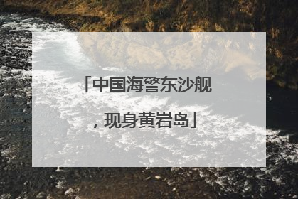 中国海警东沙舰，现身黄岩岛