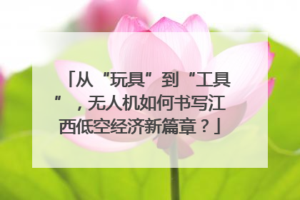 从“玩具”到“工具”，无人机如何书写江西低空经济新篇章？