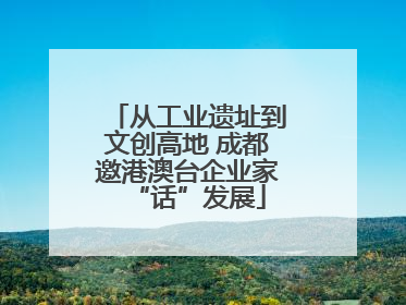 从工业遗址到文创高地 成都邀港澳台企业家“话”发展