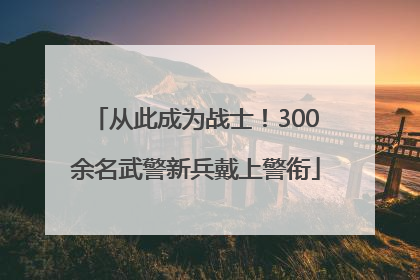 从此成为战士！300余名武警新兵戴上警衔