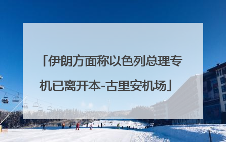 伊朗方面称以色列总理专机已离开本-古里安机场