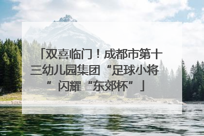 双喜临门！成都市第十三幼儿园集团“足球小将”闪耀“东郊杯”