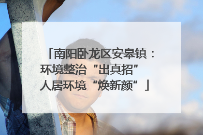 南阳卧龙区安皋镇：环境整治“出真招” 人居环境“焕新颜”