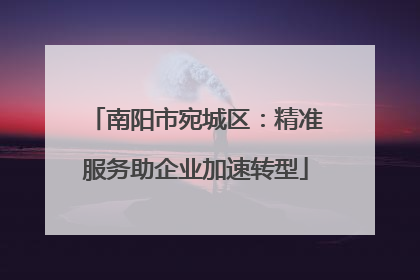 南阳市宛城区：精准服务助企业加速转型