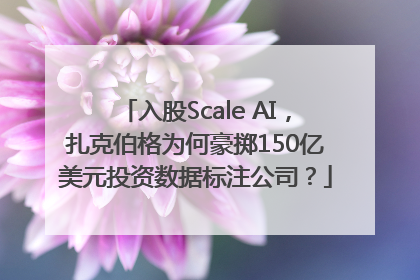 入股Scale AI，扎克伯格为何豪掷150亿美元投资数据标注公司？