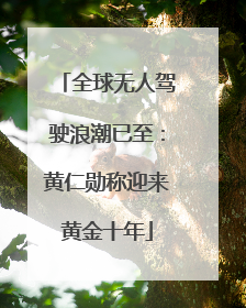 全球无人驾驶浪潮已至：黄仁勋称迎来黄金十年