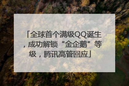 全球首个满级QQ诞生，成功解锁“金企鹅”等级，腾讯高管回应