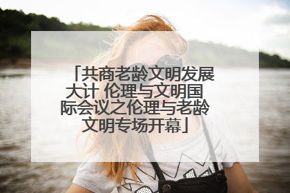 共商老龄文明发展大计 伦理与文明国际会议之伦理与老龄文明专场开幕