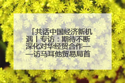 共话中国经济新机遇丨专访：期待不断深化对华经贸合作——访马耳他贸易局首席执行官布蒂吉格