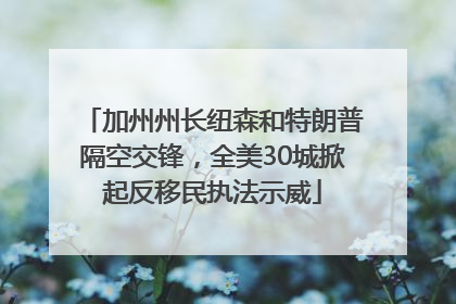 加州州长纽森和特朗普隔空交锋，全美30城掀起反移民执法示威