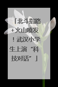 北斗指路+火山喷发！武汉小学生上演“科技对话”