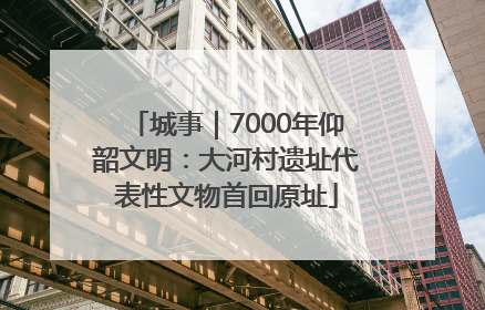 城事｜7000年仰韶文明：大河村遗址代表性文物首回原址