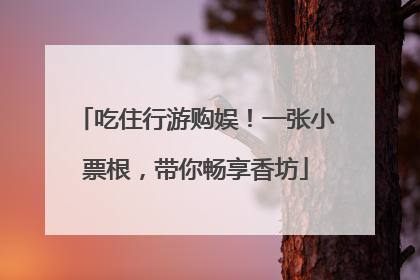 吃住行游购娱！一张小票根，带你畅享香坊