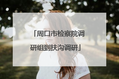 周口市检察院调研组到扶沟调研