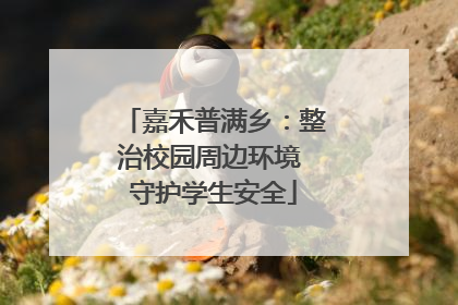 嘉禾普满乡：整治校园周边环境 守护学生安全