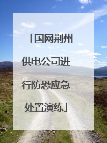 国网荆州供电公司进行防恐应急处置演练