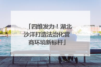 四维发力！湖北沙洋打造法治化营商环境新标杆