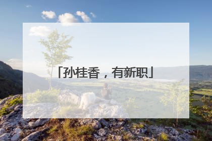 孙桂香，有新职