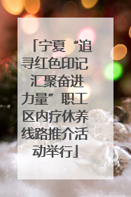 宁夏“追寻红色印记 汇聚奋进力量”职工区内疗休养线路推介活动举行