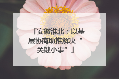 安徽淮北：以基层协商助推解决“关键小事”